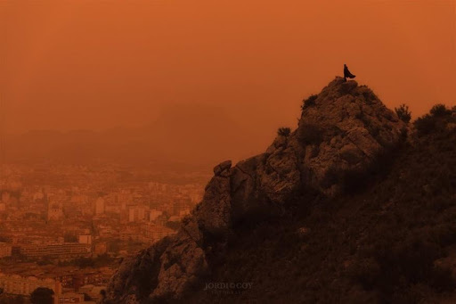 viento de arena o Calima